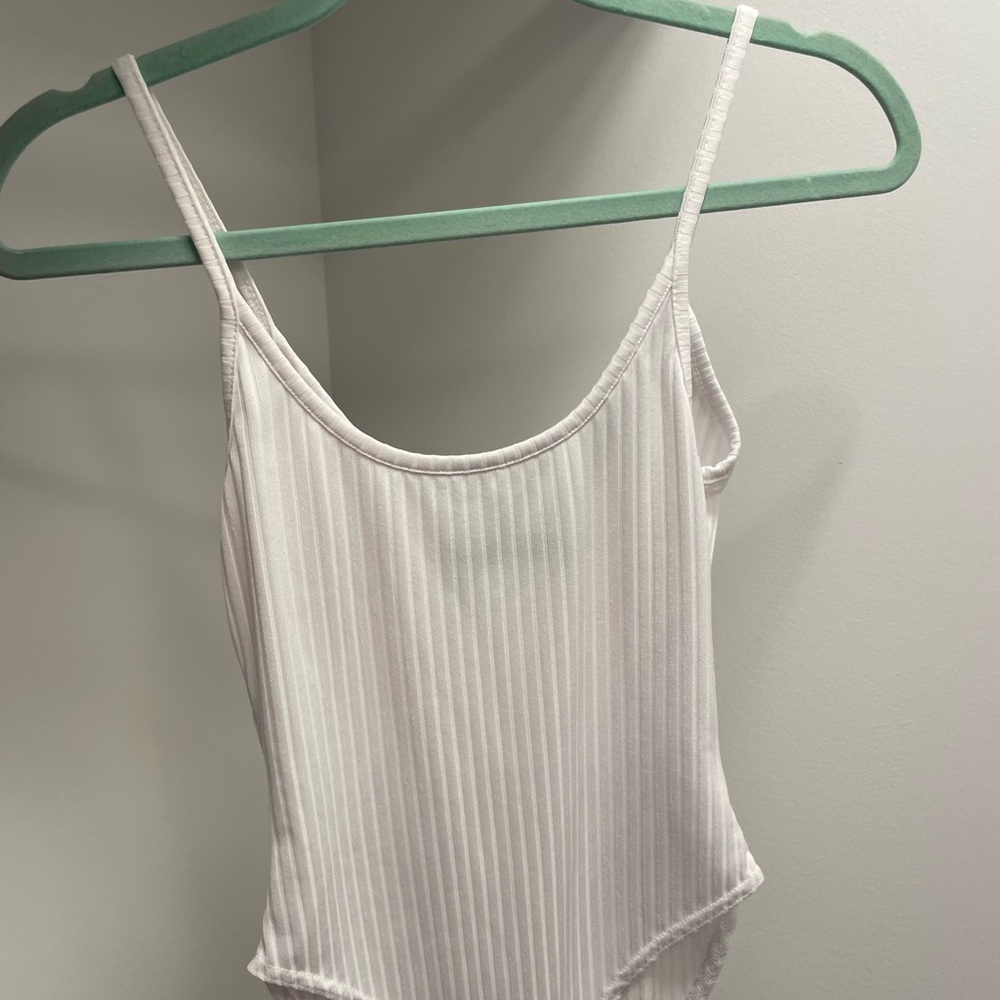 White basic bodysuit